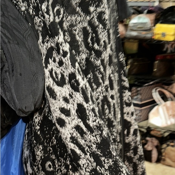 chico’s size 3 sweater dress. animal print or jacket - Picture 8 of 16